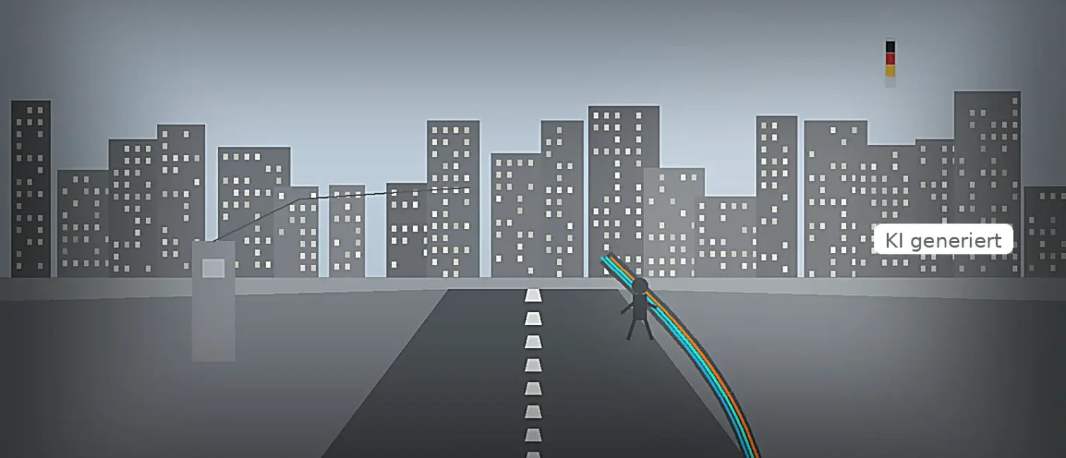 Glasfaserausbau in Deutschland mit moderner Netzinfrastruktur und Glasfaserleitungen als Symbol für die digitale Vernetzung.