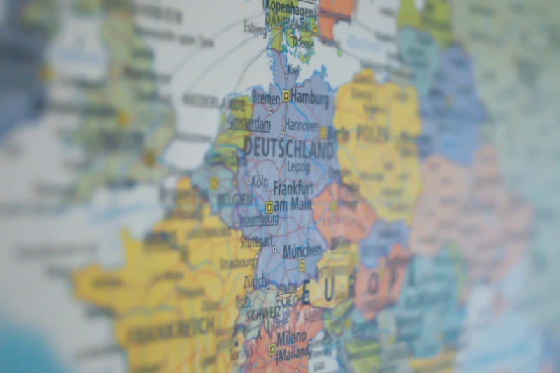 Digitale Souveränität – Landkarte von Europa
