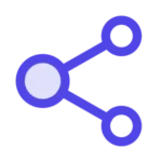 Netzwerk-Icon: Konnektoren und Datenintegrations-Reichweite